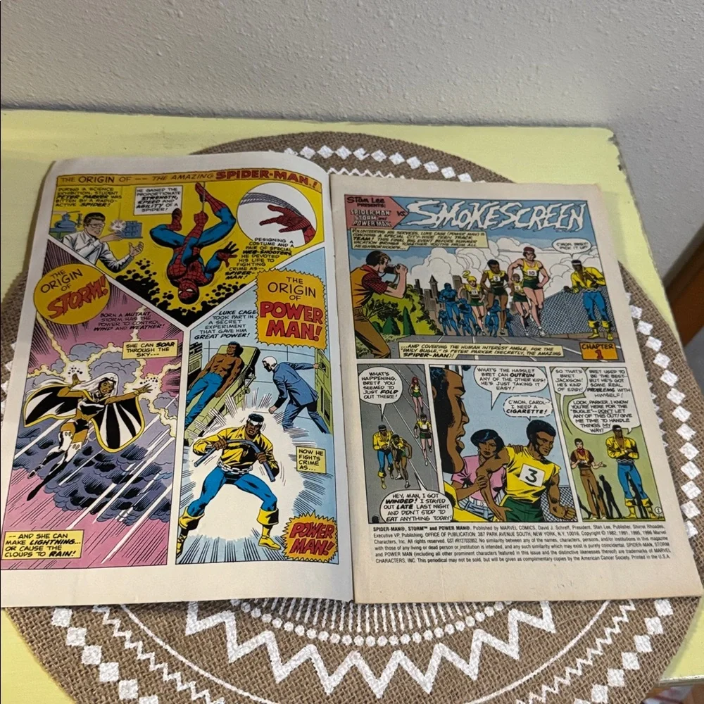 Vintage Spider-Man Marvel Cancer Society Comic